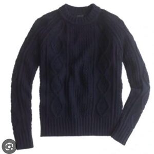 J.Crew cotton cable knit sweater